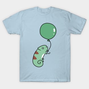 Green Balloon Chameleon T-Shirt